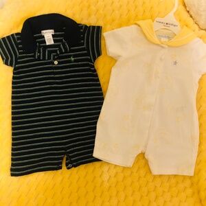 Just in NWOT Tommy Hilfiger& Ralph Lauren baby 2 pc set